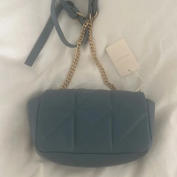 Primark Blue & Gold Quilted Purse - Picture 9 of 11